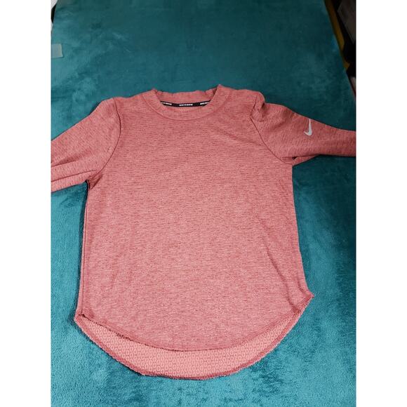Nike Top Size Extra Small Womens Pink Performance Running Ladies Dri Fit Logo - Picture 2 of 8